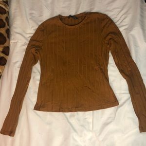 Beautiful burnt orange stripped top